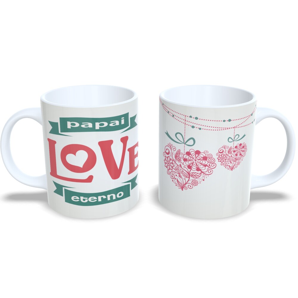 Caneca Meu Super Pai Presente Dia Dos Pais Porcelana