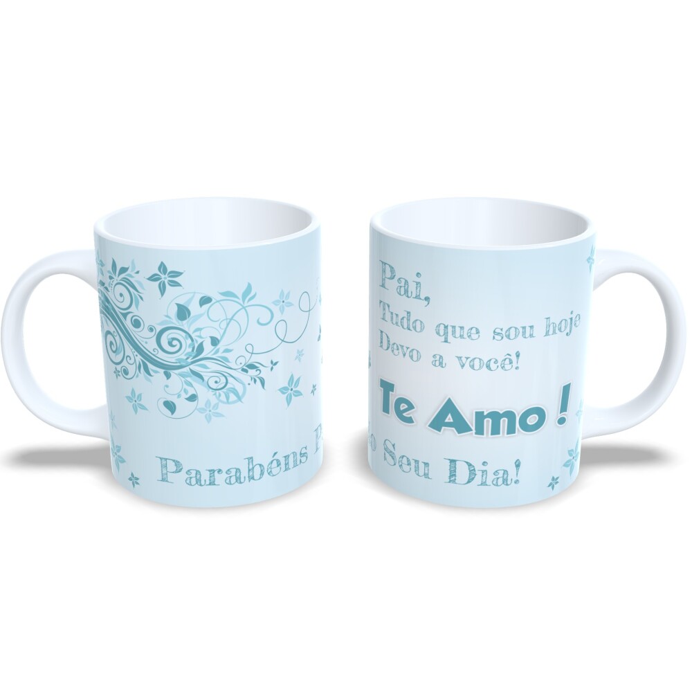 Caneca Meu Super Pai Presente Dia Dos Pais Porcelana