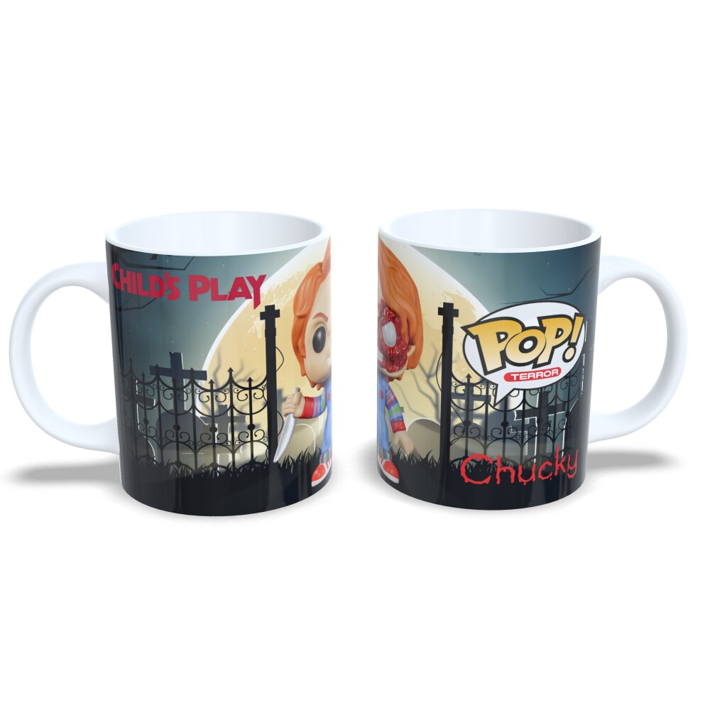 Caneca Personagem Geek Funko Pop Halloween Série Fofa 325ml Chuc