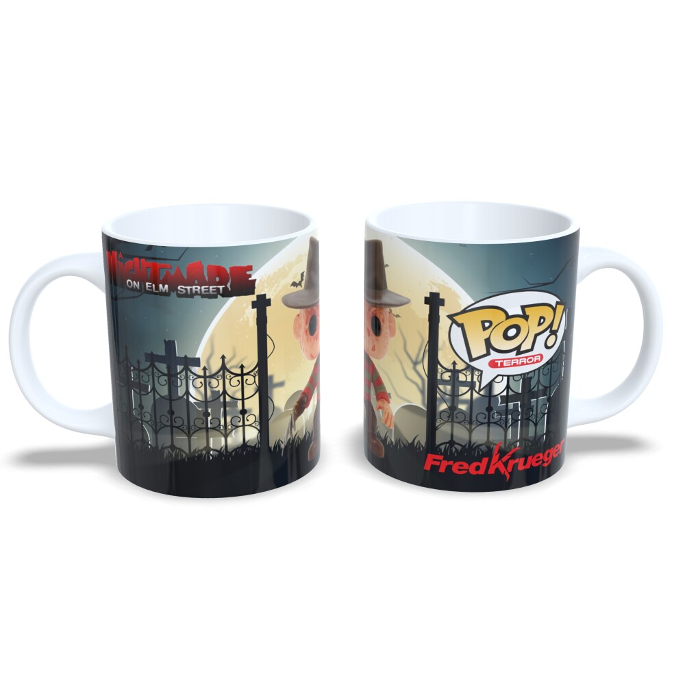 Caneca Personagem Geek Funko Pop Halloween Série Fofa 325ml Fred