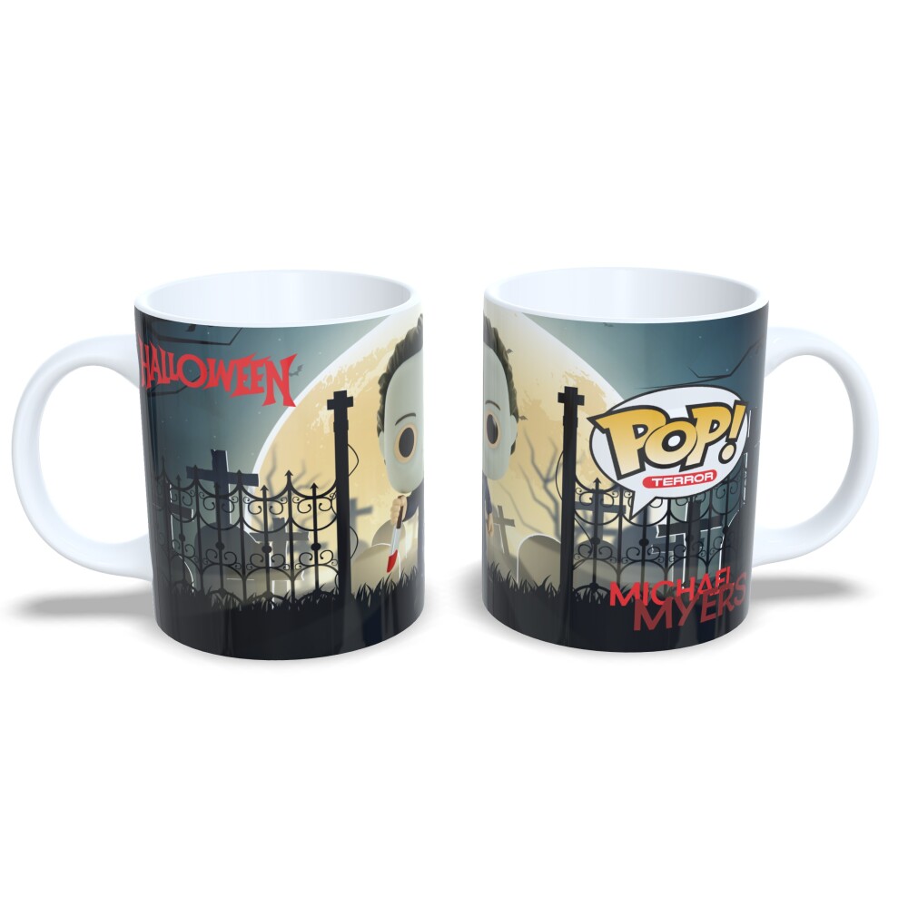 Caneca Personagem Geek Funko Pop Halloween Série Fofa 325ml Mich