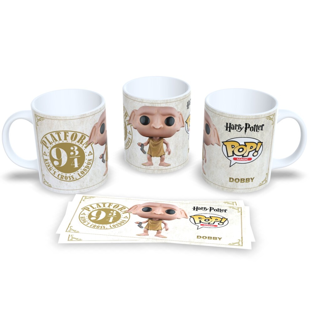 Canecas Harry Potter e Amigos Funko Pop Colecionável 325ml Dobby
