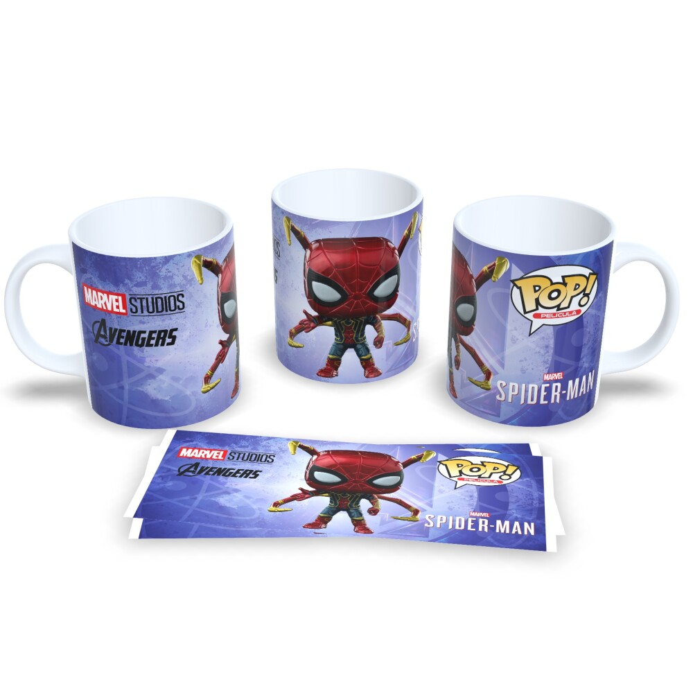 Caneca Estilo Funko Pop Spider Man - Presente Criativo Geek