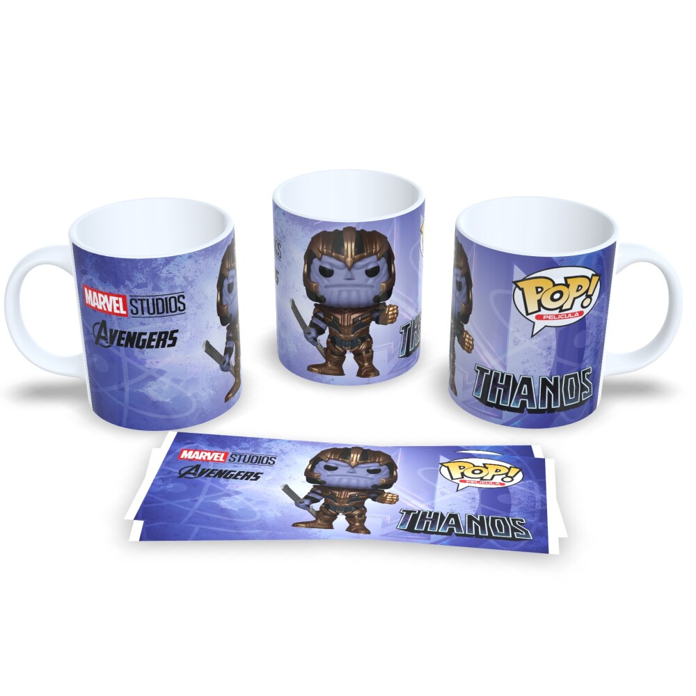 Caneca Estilo Funko Pop Thanos - Presente Criativo Geek