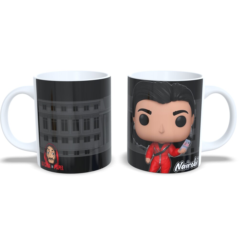 Xícara Porcelana La Casa De Papel Estilo Funko Pop Nairobi