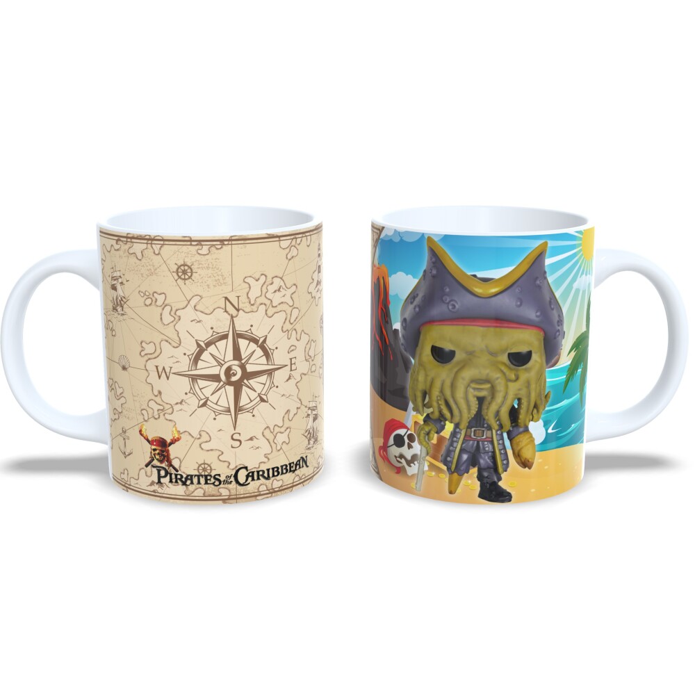 Caneca Personalizada Davy Jones Piratas Do Caribe Estilo Funko
