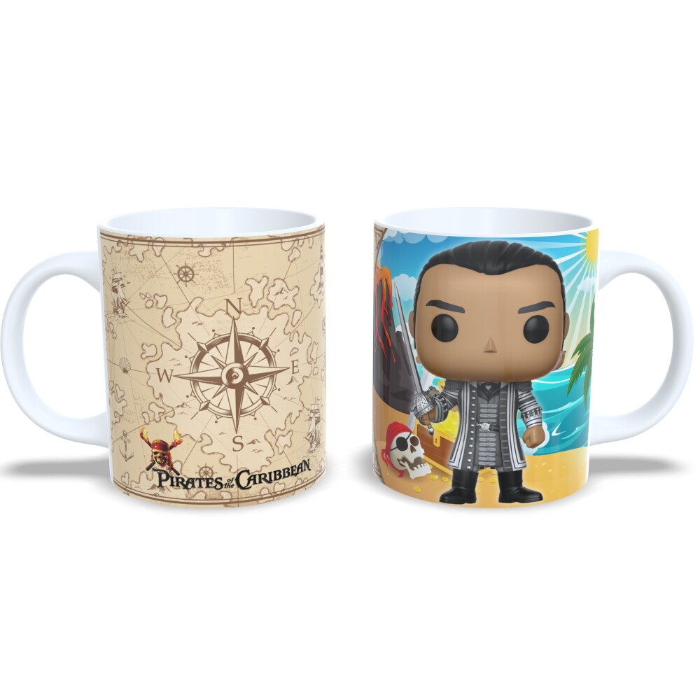 Caneca Personalizada Capitão Jack Salazar Piratas Do Caribe Esti