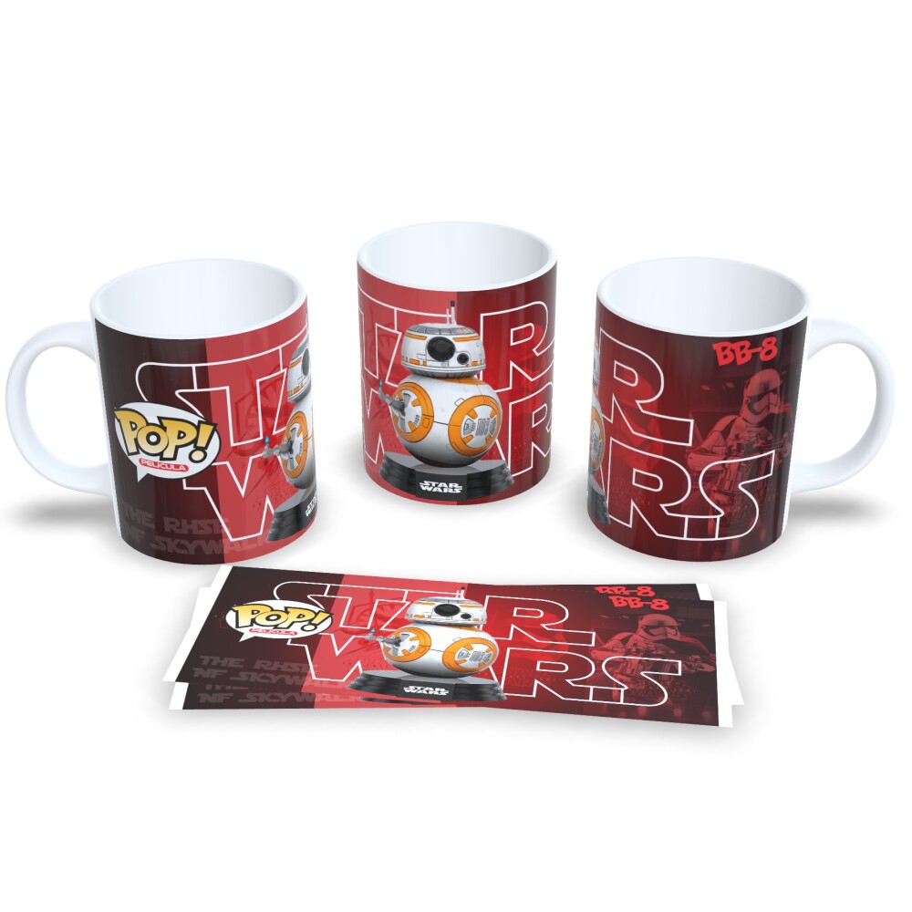 Caneca Star Wars Funko Personagens Coleção BB8 Porcelana 325ml