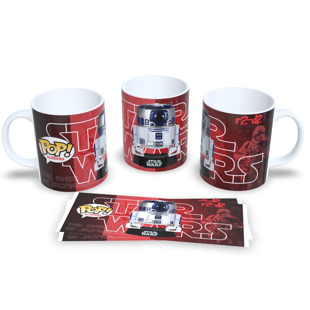 Caneca Star Wars RZ.D2 Estilo Funko Pop Porcelana