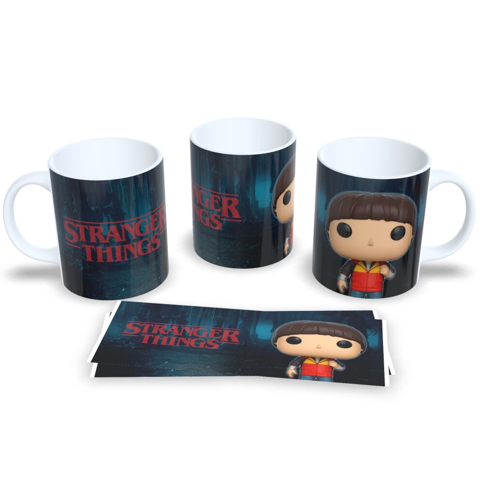 Caneca Stranger Things Estampa Funko Pop Cerâmica 325ml