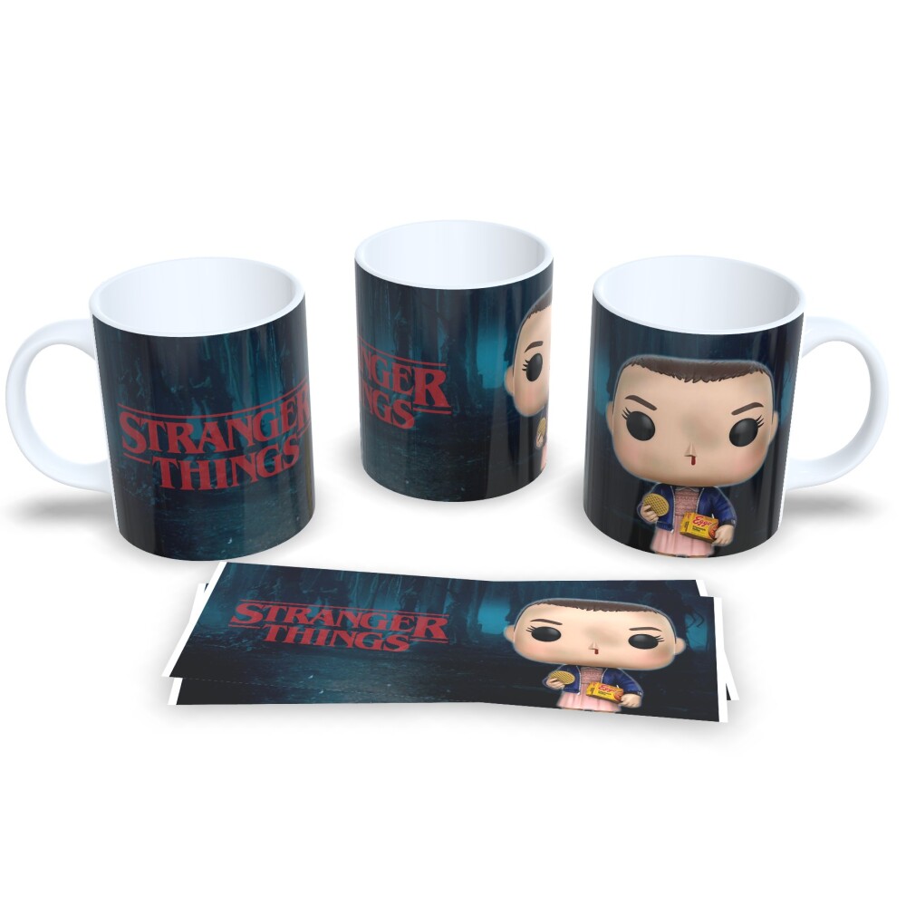 Caneca Stranger Things Estampa Funko Pop Cerâmica 325ml