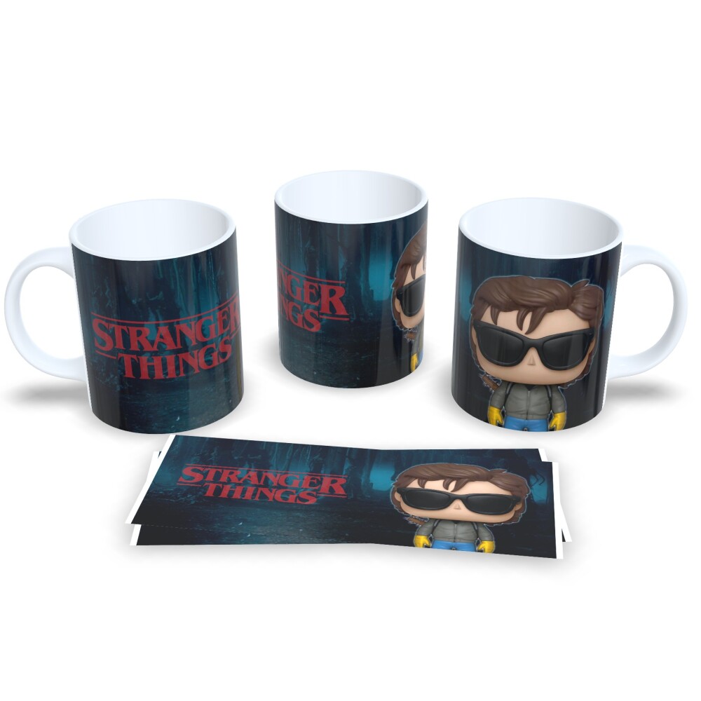 Caneca Stranger Things Estampa Funko Pop Cerâmica 325ml
