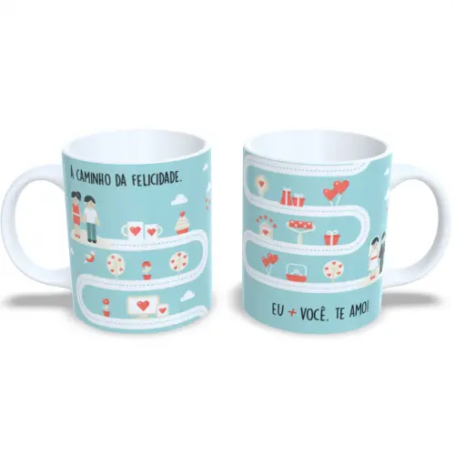 Caneca Porcelana 325ml Especial Dia dos Namorados 💝