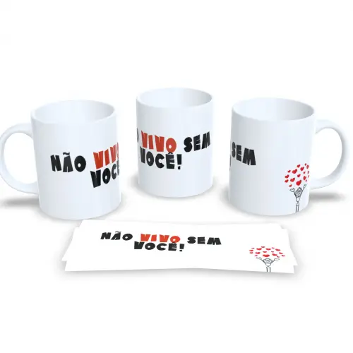 Caneca 325ml Personalizada: Amor Dose Diária 🍯
