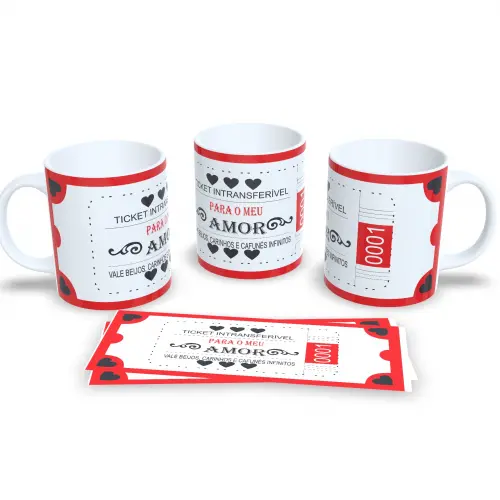 Caneca 325ml Namorados: Seu Amor em Cada Gole ☕