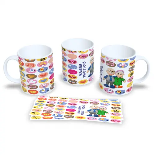 Canecas Personalizadas 325ml Especial Dia dos Avós