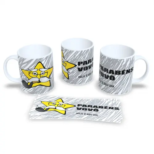 Caneca de Porcelana a Oficial do Vovó e Vovô Coruja