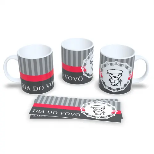 Caneca de Porcelana a Oficial do Vovó e Vovô Coruja