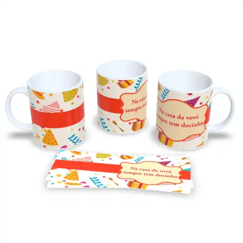 Caneca de Porcelana a Oficial do Vovó e Vovô Coruja