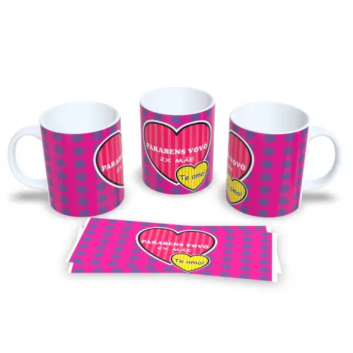 Caneca de Porcelana a Oficial do Vovó e Vovô Coruja