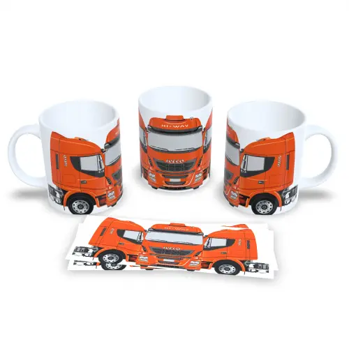 Caneca Caminhoneiro 325ml Personalizada Porcelana Premium