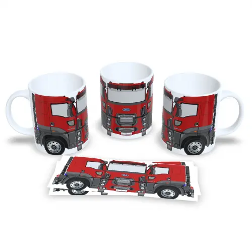 Caneca Caminhoneiro 325ml Personalizada Porcelana Premium