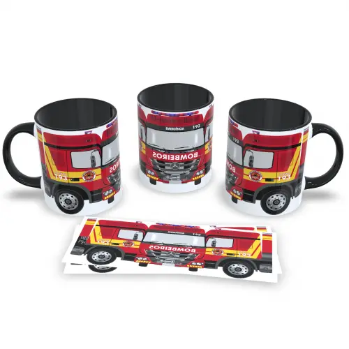 Caneca Preta Personalizada Caminhão Bruto Presente Criativo 325ml