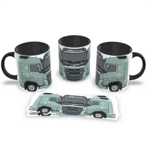 Caneca Rei da Estrada Coleção Caminhões 325ml Preta