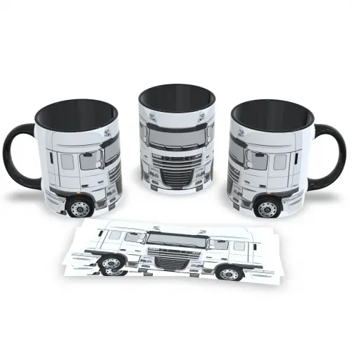 Caneca Rei da Estrada Coleção Caminhões 325ml Preta