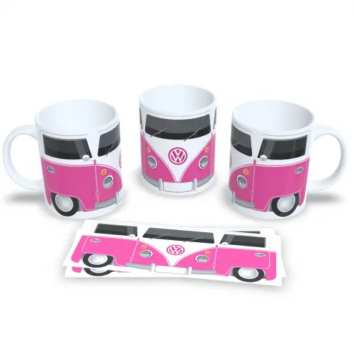 Caneca de Porcelana Clássica Kombi O Charme Antigo