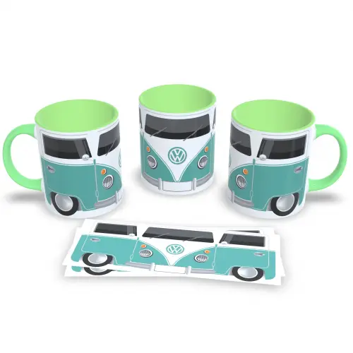 Caneca Verde Kombi Vintage 325ml Relíquia na Mesa