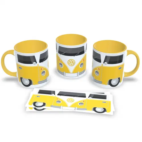 Caneca Amarela Kombi Vintage 325ml Relíquia na Mesa