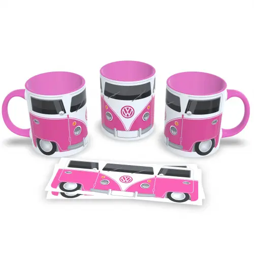 Caneca Rosa Kombi Vintage 325ml Relíquia na Mesa