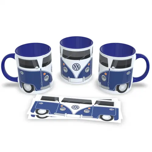 Caneca Azul Kombi Vintage 325ml Relíquia na Mesa