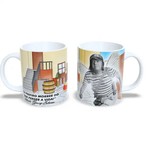 Caneca de Porcelana Chaves 325ml Nostalgia Pura