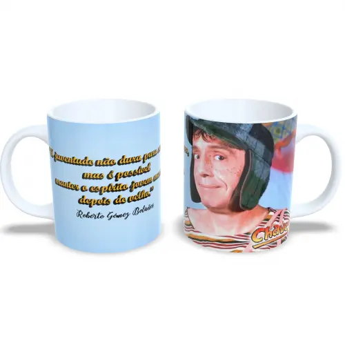 Caneca de Porcelana Chaves 325ml Nostalgia Cultura Pop / Nerd / Geek