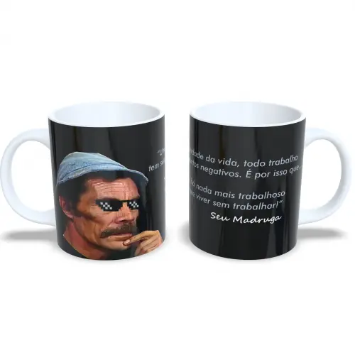 Caneca de Cerâmica Personalizada Seu Madruga Presente Criativo para Fãs de Chaves!