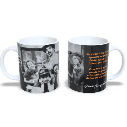 Caneca de Porcelana 325ml Turma do Chaves