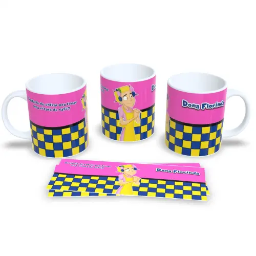 Caneca Dona Florinda Turma do Chaves Perfeito Para Fãs do Seriado