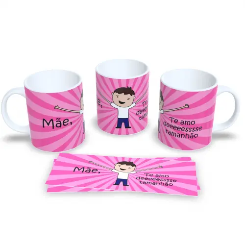 Presente Dia das Mães Caneca Amor que transborda