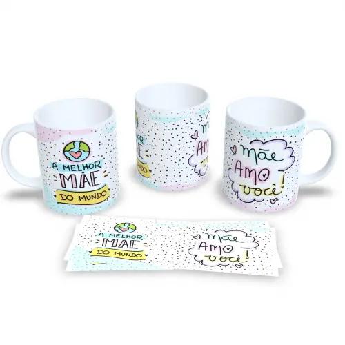Caneca Dia das Mães O coração mais lindo do mundo