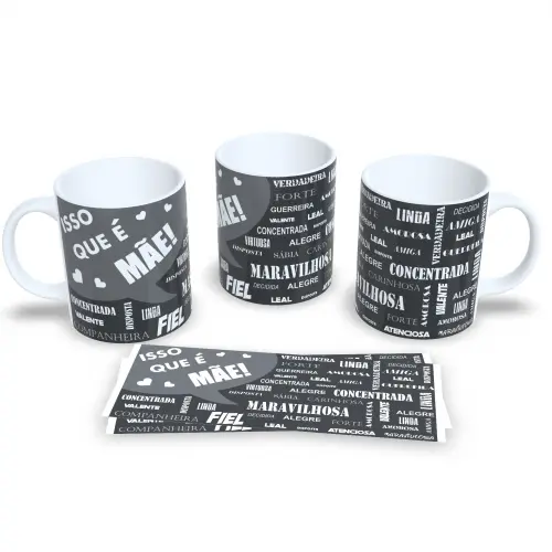 Caneca Dia das Mães Exemplo de amor e coragem