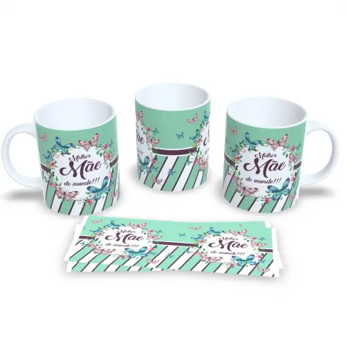 Caneca Dia das Mães Exemplo de amor e coragem