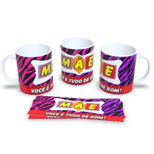 Caneca de Porcelana Abastecida Com Café e Amor de Mãe