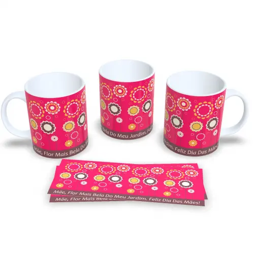 Caneca de Porcelana Abastecida Com Café e Amor de Mãe