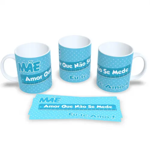 Caneca de Porcelana Abastecida Com Café e Amor de Mãe
