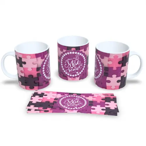 Caneca de Porcelana Abastecida Com Café e Amor de Mãe