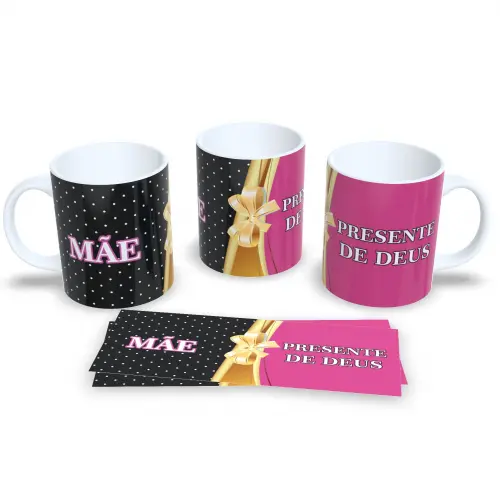Caneca de Porcelana Abastecida Com Café e Amor de Mãe