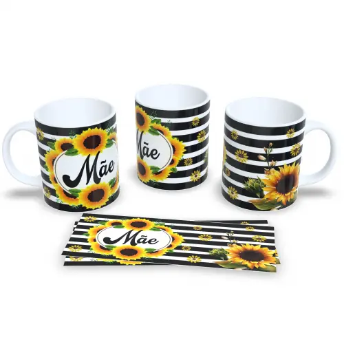 Caneca Dia Das Mães De Porcelana Café Presente Dia Mães