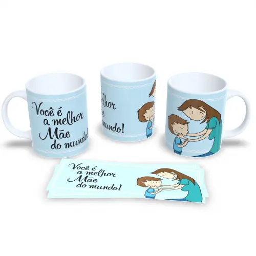 Caneca Dia Das Mães De Porcelana Café Presente Dia Mães